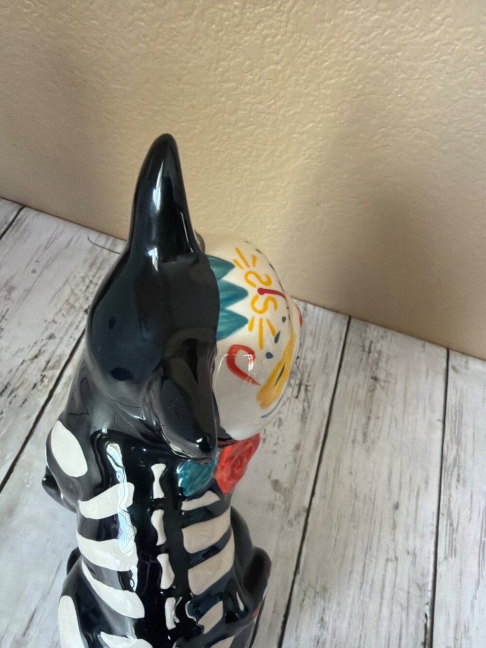 Blue Sky Clayworks Sugar Skull Dia De Los Muertes Ceramic Cat Figurine 2020 - Picture 10 of 10